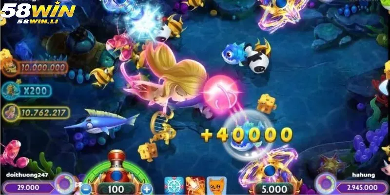 Dòng game Bắn cá vui luôn có nhiều tính năng hay hỗ trợ anh em khi chơi